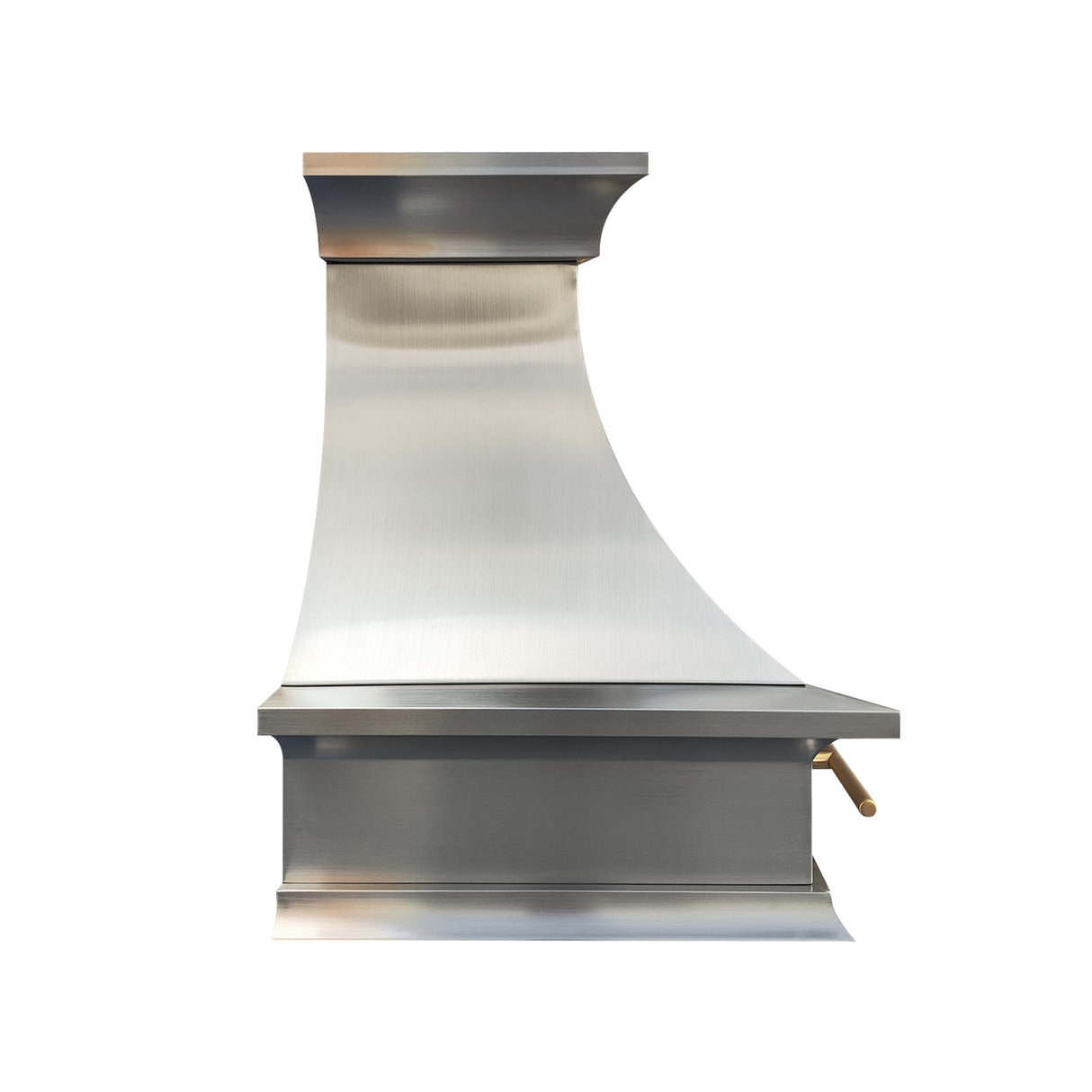 USA Luxury Stainless Steel Custom Vent Hood with Brass Decor URHS-36-Custom Stainless Steel Range Hood > Luxury Kitchen Hood > High-End Metal Vent Hood-USA Range Hood