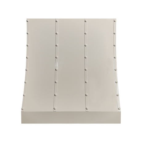 USA Matte White Sloped Range Hood Stainless Steel URHS-103-Custom Stainless Steel Range Hood > Luxury Kitchen Hood > High-End Metal Vent Hood-USA Range Hood