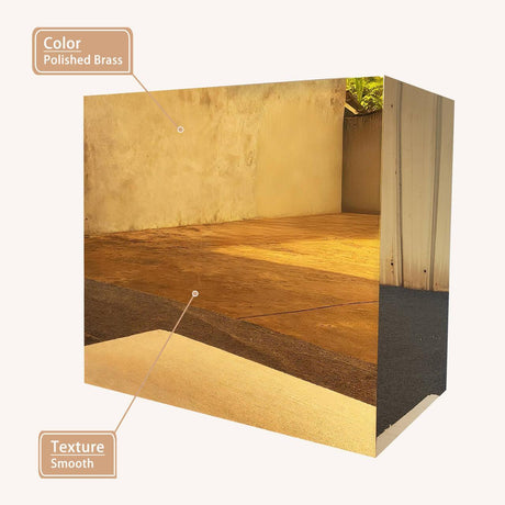 USA Miami Custom Polished Brass Vent Hood URHB-48-Custom Brass Range Hood > Luxury Metal Hood > High-End Kitchen Vent Hood-USA Range Hood