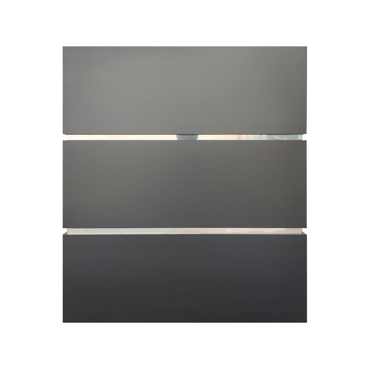 USA Modern Black Box Range Hood with Polished Stainless Accents URHS-104-Custom Stainless Steel Range Hood > Luxury Kitchen Hood > High-End Metal Vent Hood-USA Range Hood