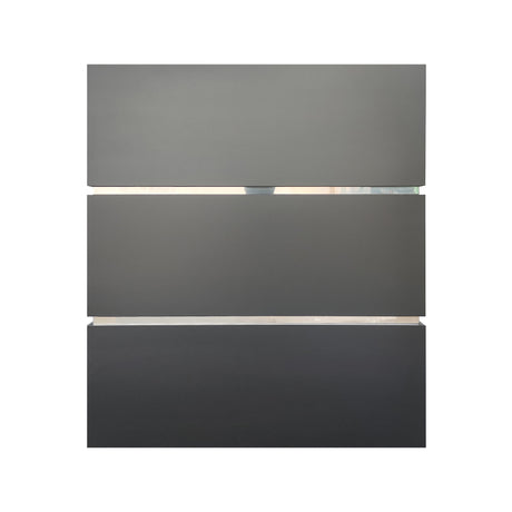 USA Modern Black Box Range Hood with Polished Stainless Accents URHS-104-Custom Stainless Steel Range Hood > Luxury Kitchen Hood > High-End Metal Vent Hood-USA Range Hood