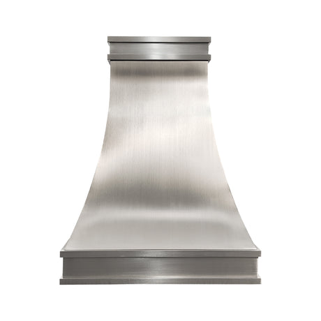 USA Modern Brushed Stainless Steel Range Hood with Dual-Direction Brushed Design URHS-107-Custom Stainless Steel Range Hood > Luxury Kitchen Hood > High-End Metal Vent Hood-USA Range Hood