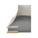 USA Modern Curved Stainless Steel Vent Hood with Straps URHS-05-Custom Stainless Steel Range Hood > Luxury Kitchen Hood > High-End Metal Vent Hood-USA Range Hood