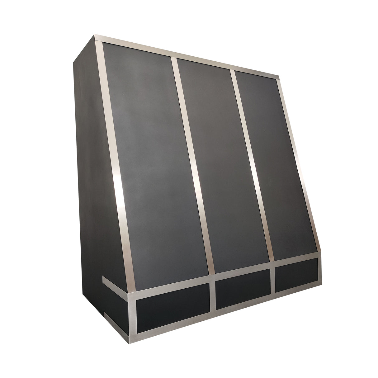 USA Modern Sloped Stainless Steel Range Hood with Straps URHS-65-Custom Stainless Steel Range Hood > Luxury Kitchen Hood > High-End Metal Vent Hood-USA Range Hood