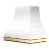 USA Modern Stainless Steel White Range Hood in Bell Shape URHS-89-Custom Stainless Steel Range Hood > Luxury Kitchen Hood > High-End Metal Vent Hood-USA Range Hood