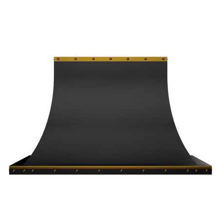 USA Premium Custom Stainless Steel Black Vent Hood URHS-09-Custom Stainless Steel Range Hood > Luxury Kitchen Hood > High-End Metal Vent Hood-USA Range Hood