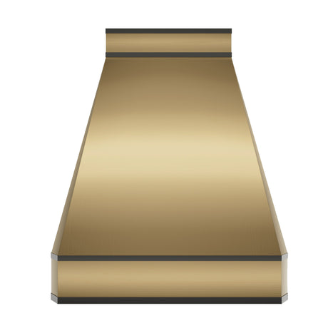 USA Pyramid Custom Brass Kitchen Hood URHB-11-Custom Brass Range Hood > Luxury Metal Hood > High-End Kitchen Vent Hood-USA Range Hood
