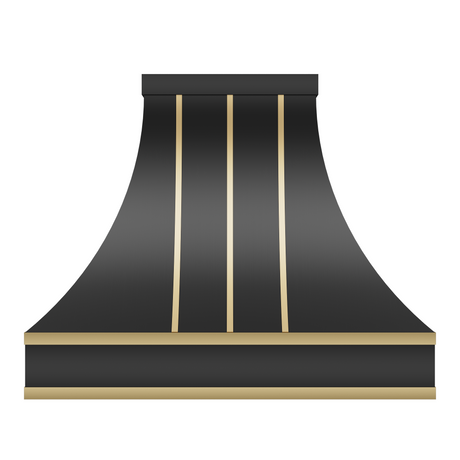 USA Stainless Steel Modern Black Kitchen Range Hood URHS-53-Custom Stainless Steel Range Hood > Luxury Kitchen Hood > High-End Metal Vent Hood-USA Range Hood