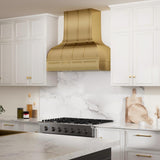 USA Texas Classic Brass Kitchen Range Hoods URHB-18-Custom Brass Range Hood > Luxury Metal Hood > High-End Kitchen Vent Hood-USA Range Hood