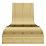 USA Texas Classic Brass Kitchen Range Hoods URHB-18-Custom Brass Range Hood > Luxury Metal Hood > High-End Kitchen Vent Hood-USA Range Hood