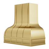 USA Texas Classic Brass Kitchen Range Hoods URHB-18-Custom Brass Range Hood > Luxury Metal Hood > High-End Kitchen Vent Hood-USA Range Hood