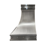 USA Texas Modern Range Hood Stainless Steel with Polished Straps URHS-61-Custom Stainless Steel Range Hood > Luxury Kitchen Hood > High-End Metal Vent Hood-USA Range Hood