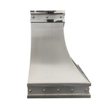 USA Texas Modern Range Hood Stainless Steel with Polished Straps URHS-61-Custom Stainless Steel Range Hood > Luxury Kitchen Hood > High-End Metal Vent Hood-USA Range Hood