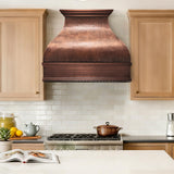 USA Antique Copper Bell Range Hood for Rustic Kitchen URHC-22