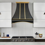 USA Artisan Black Stainless Steel Vent Hood URHS-171