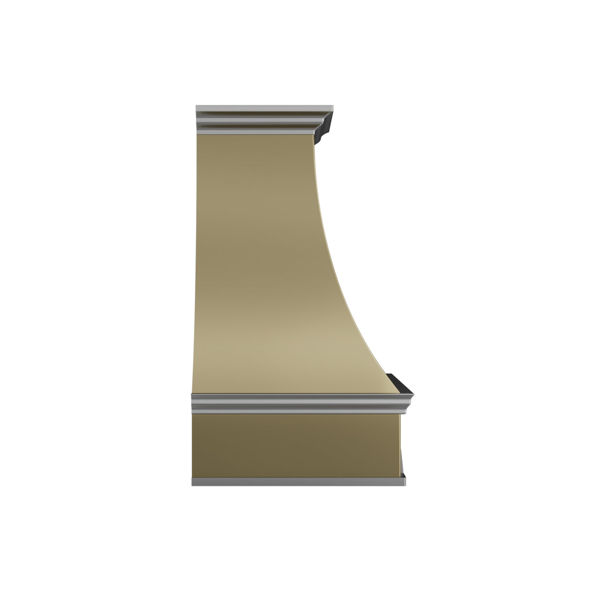USA Artisan Brass Exhaust Hood Featuring Stainless Steel Straps URHB-97
