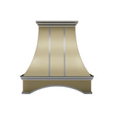 USA Artisan Brass Exhaust Hood Featuring Stainless Steel Straps URHB-97