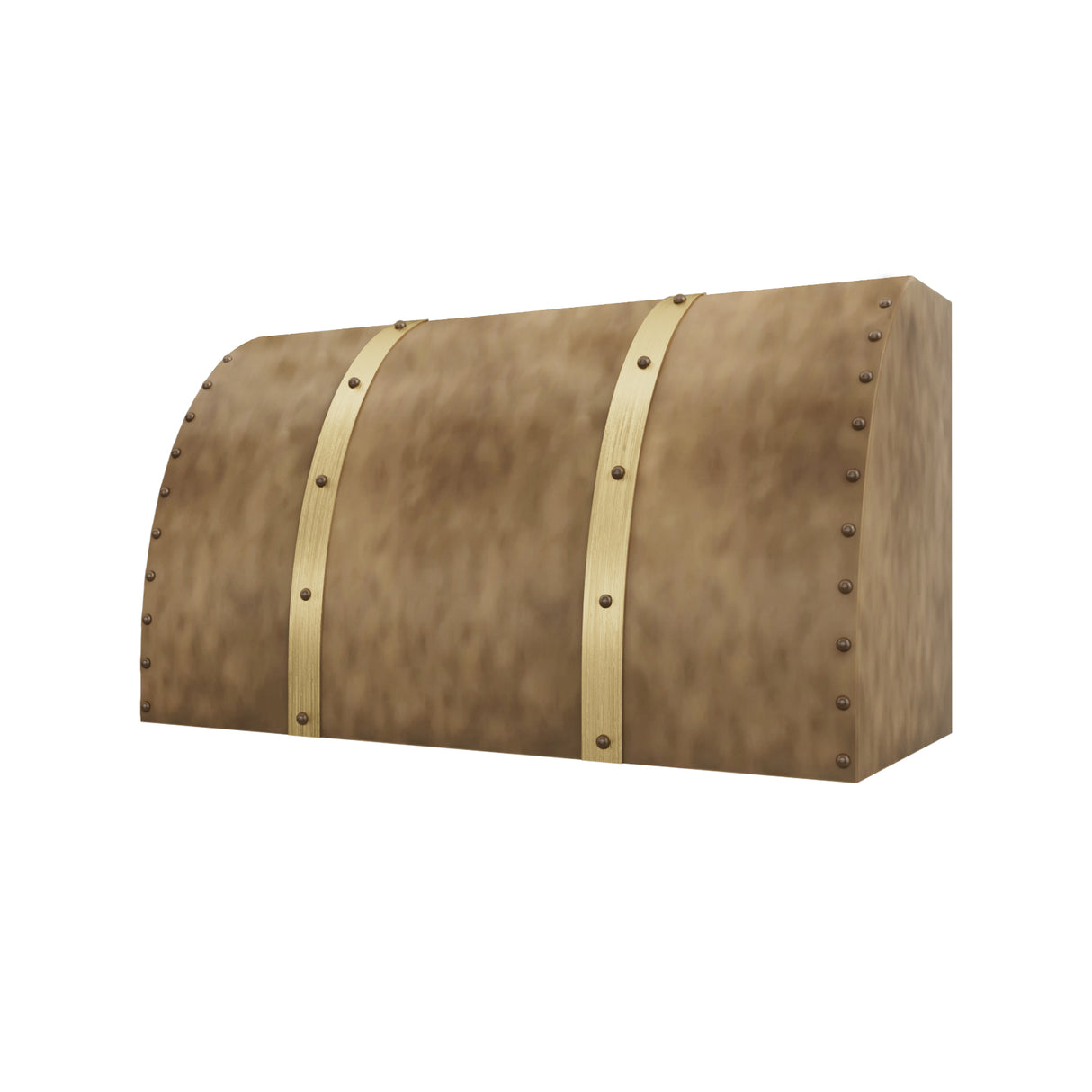 USA Artisan Brass Range Hood featuring Rustic Style URHB-92