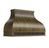 USA Artisan Brass Stove Hood with Bell Shaped URHB-93