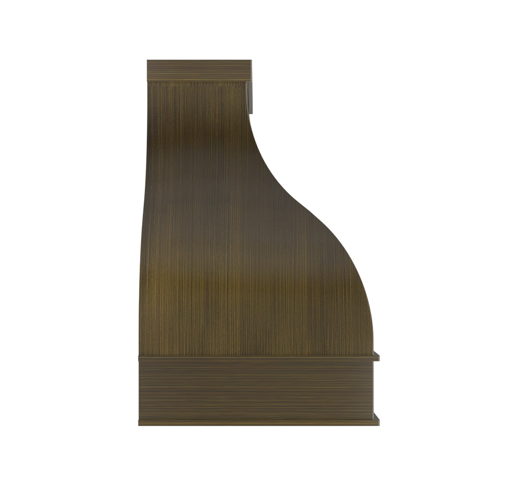 USA Artisan Brass Stove Hood with Bell Shaped URHB-93