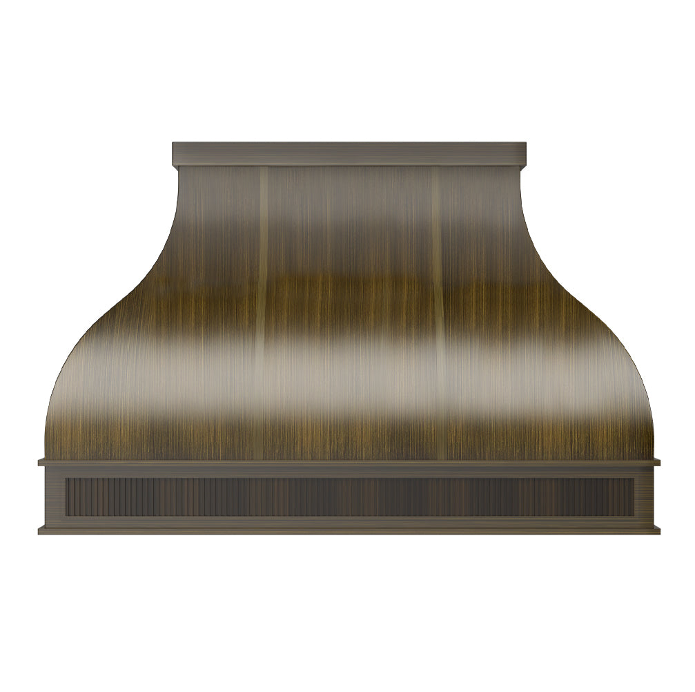 USA Artisan Brass Stove Hood with Bell Shaped URHB-93