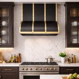 USA Artisan Custom Black Stainless Steel Vent Hood URHS-111
