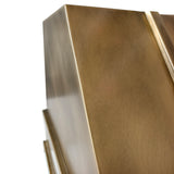USA Artisan Custom Brass Stove Hood with Handmade Apron URHB-154