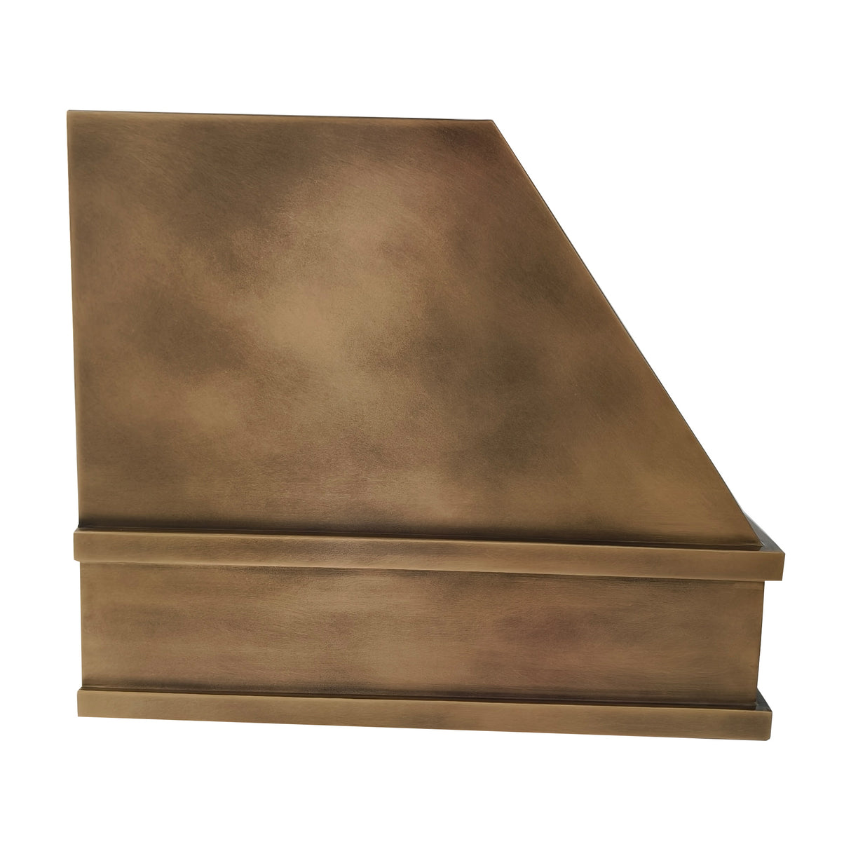 USA Artisan Custom Brass Stove Hood with Handmade Apron URHB-154