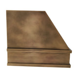 USA Artisan Custom Brass Stove Hood with Handmade Apron URHB-154