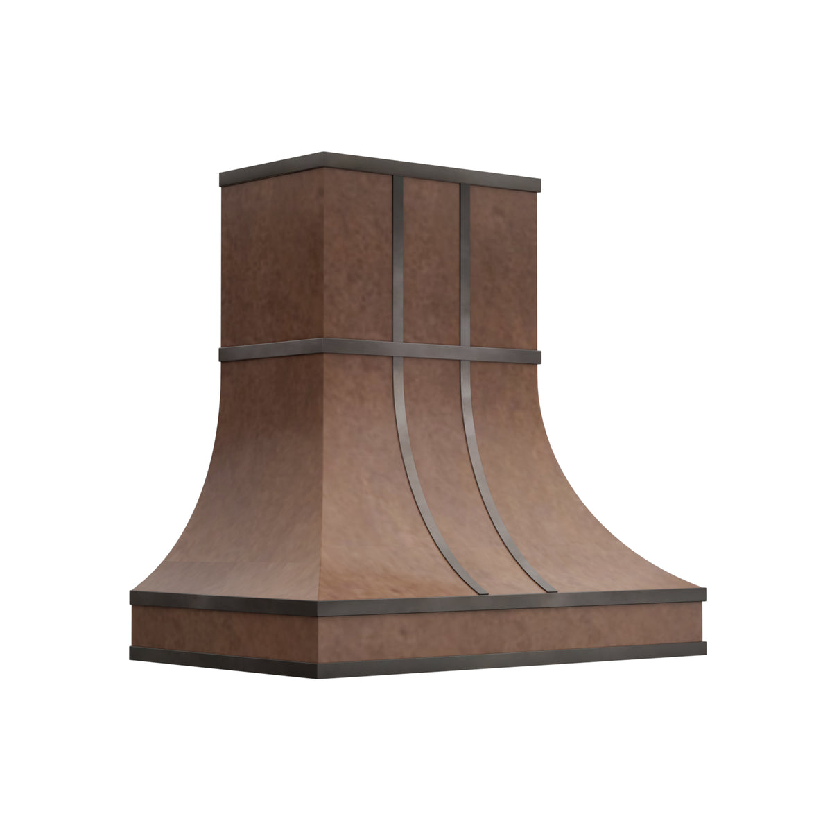 USA Artisan Custom Weathered Copper Stove Hood URHC-113