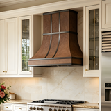 USA Artisan Custom Weathered Copper Stove Hood URHC-113