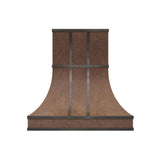 USA Artisan Custom Weathered Copper Stove Hood URHC-113
