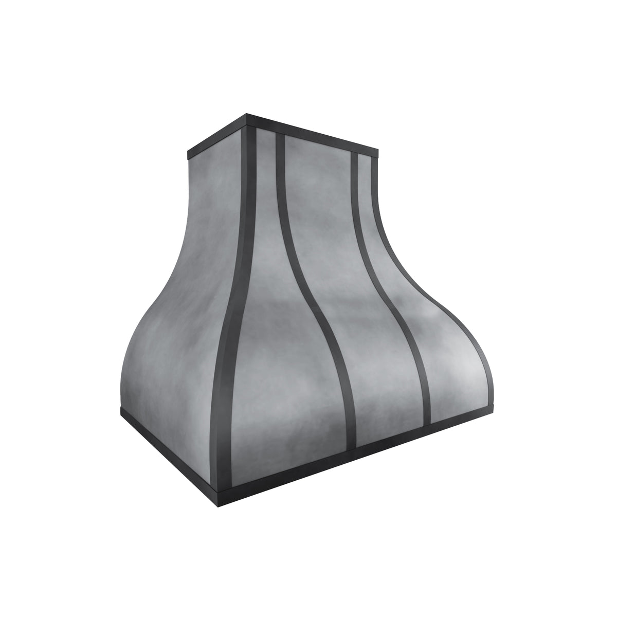 USA Artisan Custom Zinc Vent Hood with Bell Shaped URHZ-30