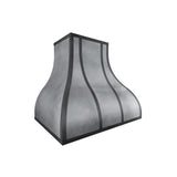 USA Artisan Custom Zinc Vent Hood with Bell Shaped URHZ-30