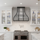 USA Artisan Custom Zinc Vent Hood with Bell Shaped URHZ-30