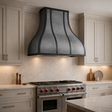 USA Artisan Custom Zinc Vent Hood with Bell Shaped URHZ-30