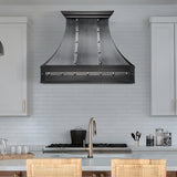USA Artisan Custom Grey Stainless Steel Range Hood URHS-193