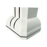 USA Artisan Handmade White Stainless Steel Vent Hood URHS-249