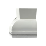 USA Artisan Handmade White Stainless Steel Vent Hood URHS-249