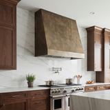 USA Artisan Non-directional Antique Brass Vent Hood URHB-128