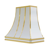 USA Bespoke Custom White Stainless Steel Vent Hood URHS-124