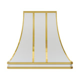 USA Bespoke Custom White Stainless Steel Vent Hood URHS-124