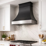 USA Black Artisan Custom Stainless Steel Exhaust Hood URHS-205