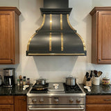 USA Black Designer Bell Shaped Stainless Steel Vent Hood URHS-216
