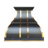 USA Black Designer Bell Shaped Stainless Steel Vent Hood URHS-216