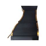 USA Black Designer Bell Shaped Stainless Steel Vent Hood URHS-216