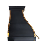 USA Black Designer Bell Shaped Stainless Steel Vent Hood URHS-216