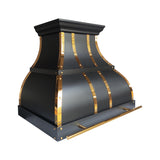 USA Black Designer Bell Shaped Stainless Steel Vent Hood URHS-216