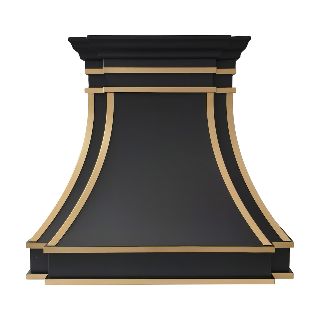 USA Black Minimal Handmade Stainless Steel Stove Hood URHS-239