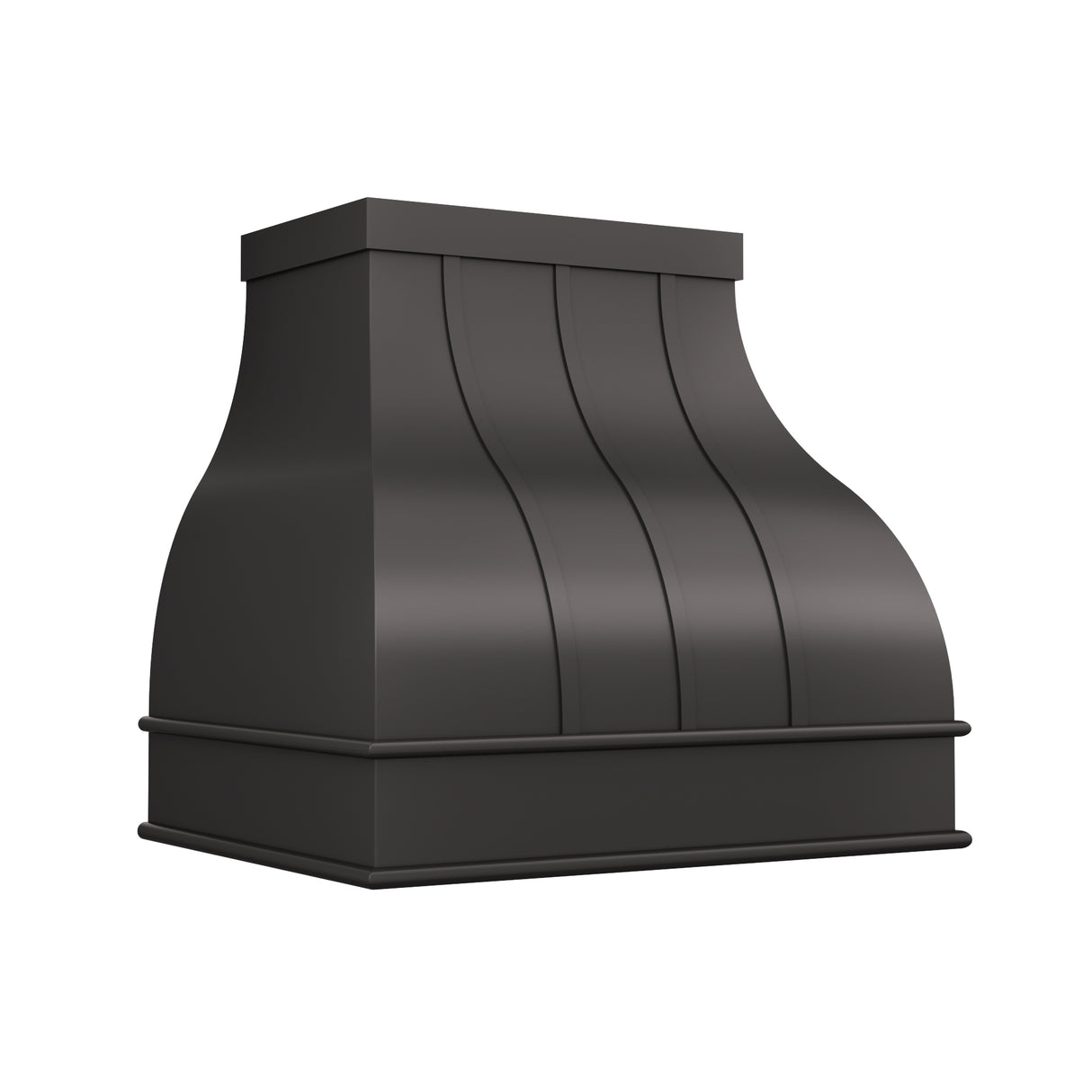 USA Black Minimal Stainless Steel Vent Hood with Custom Bell Shaped URHS-237